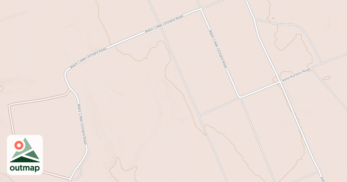 Map of BLACK CK. ORCHARD ROAD