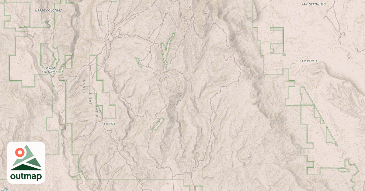 Map of PECOS BARILLAS