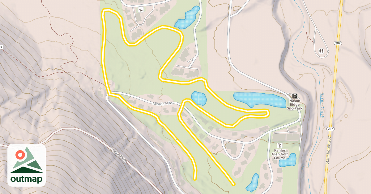 Map of Kahler Glen Loop