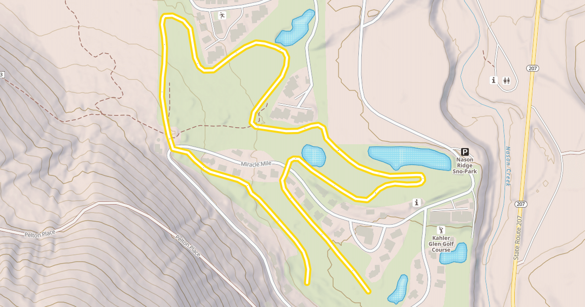 Map preview of Kahler Glen Loop