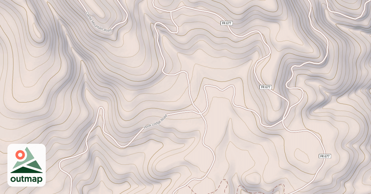 Map of CLARKE MOUNTAIN A