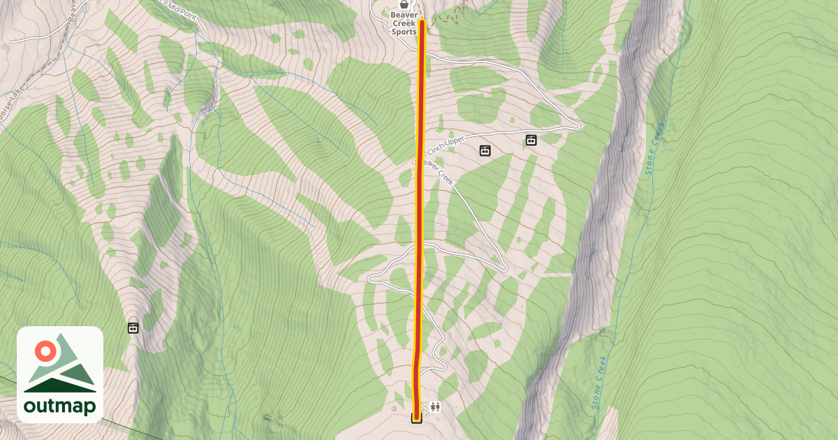 Map of Cinch Express Lift