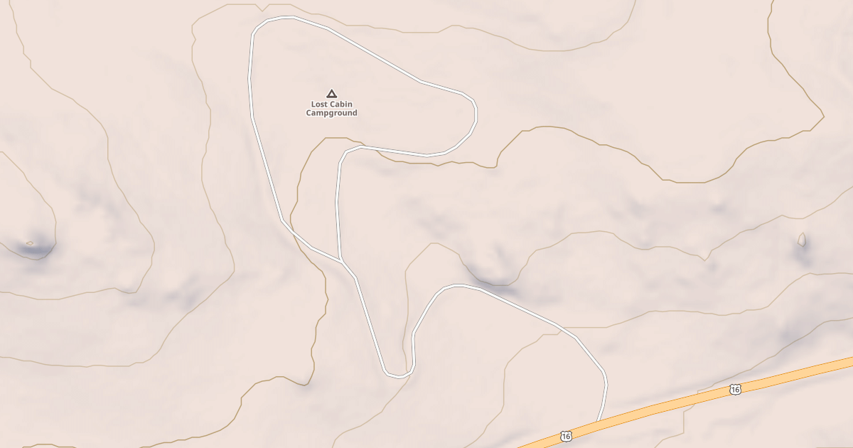 Map preview of LOST CABIN C.G.