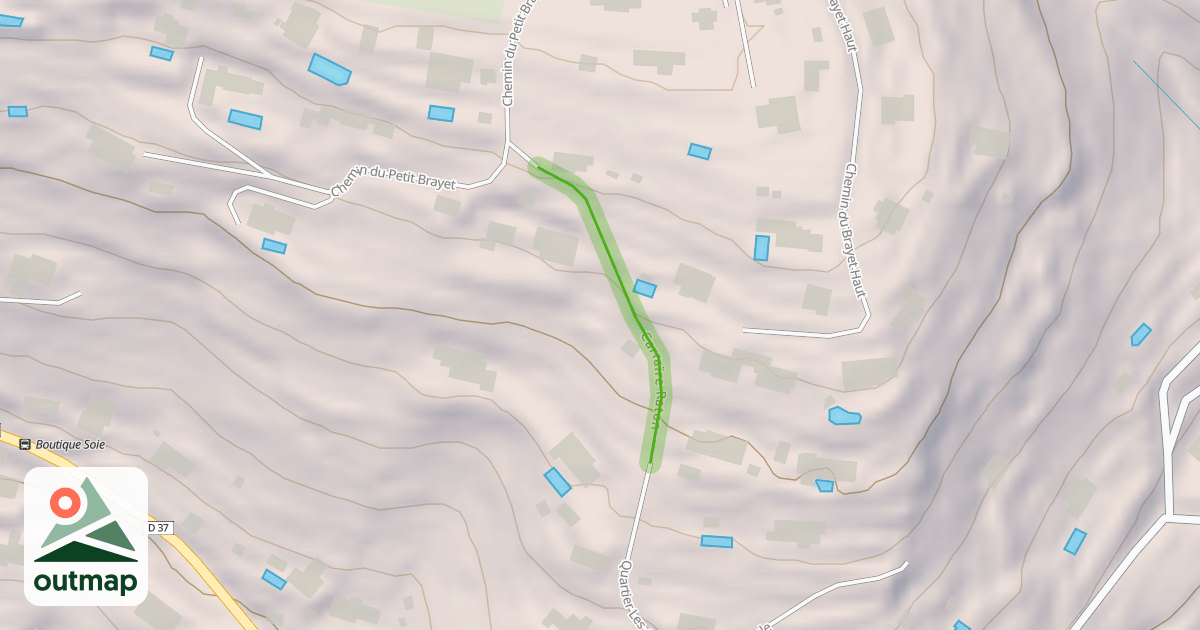 Map of Carraïre Raton
