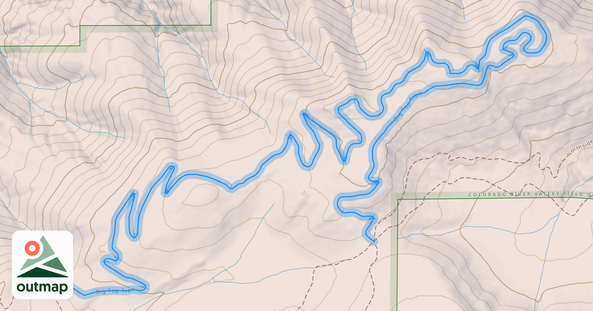 Map of Big Top Trail
