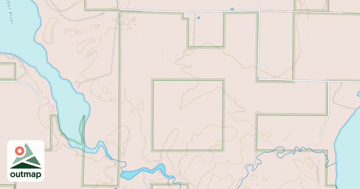 Map of EAST DUNBAR LAKE ROAD