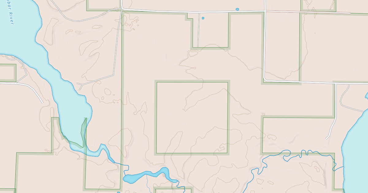 Map preview of EAST DUNBAR LAKE ROAD