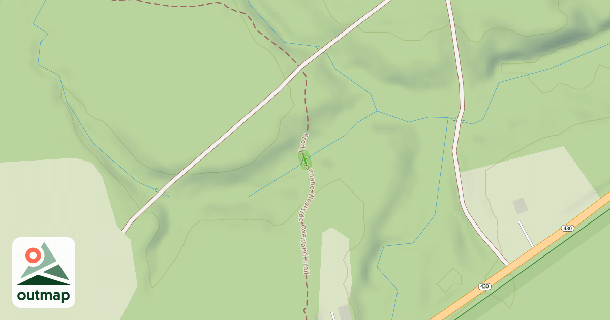 Map of Fred J. Cusimano Westside Overland Trail