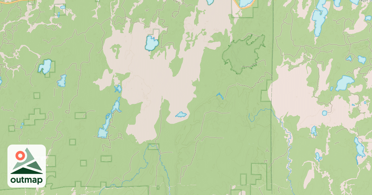 Map of Price County Snowmobile-120