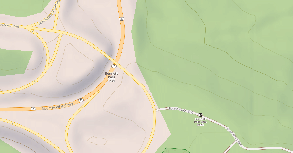 Map preview of BENNETT PASS