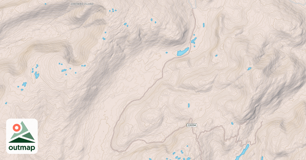 Map of MUSTANG LAKE