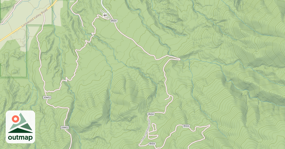 Map of FRAZIER MTN.