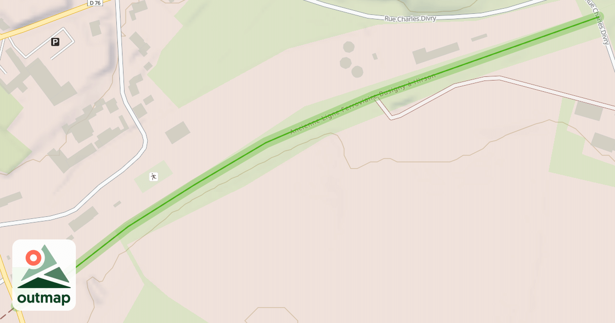 Map of Ancienne Ligne Ferroviaire Busigny à Hirson