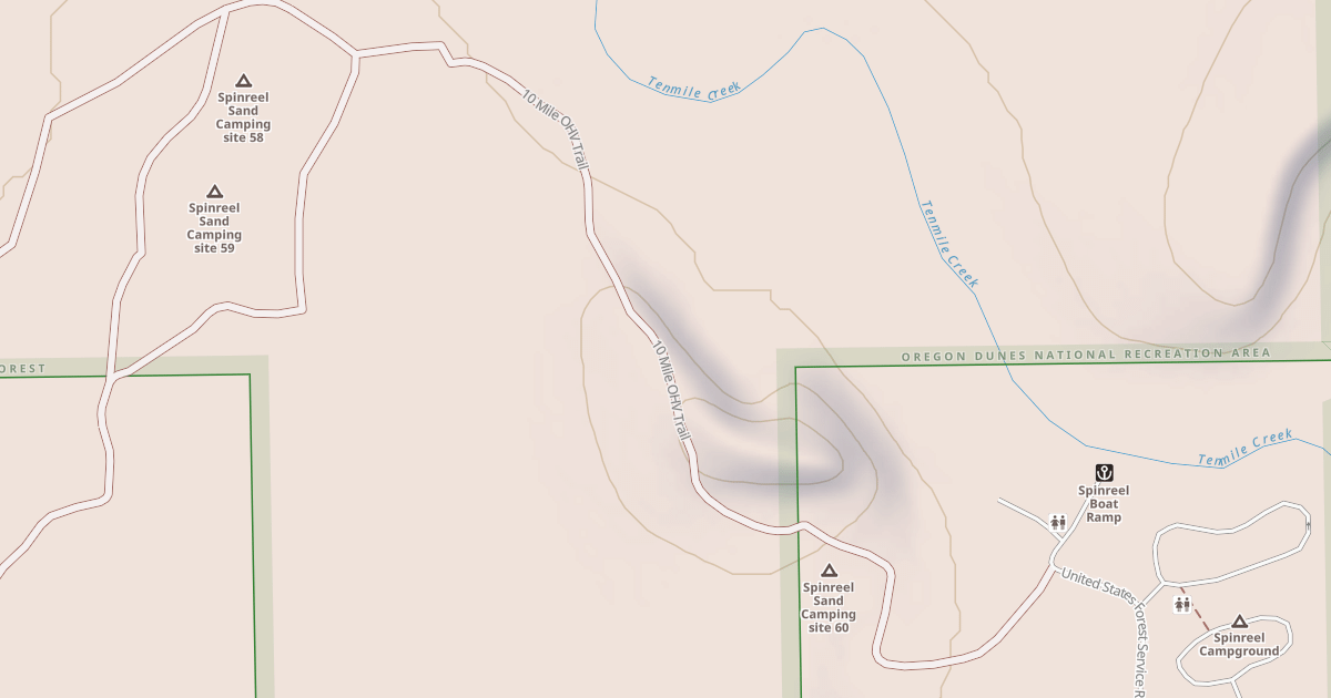 Map preview of USFS Motor Vehicle Use Map Trails 15980