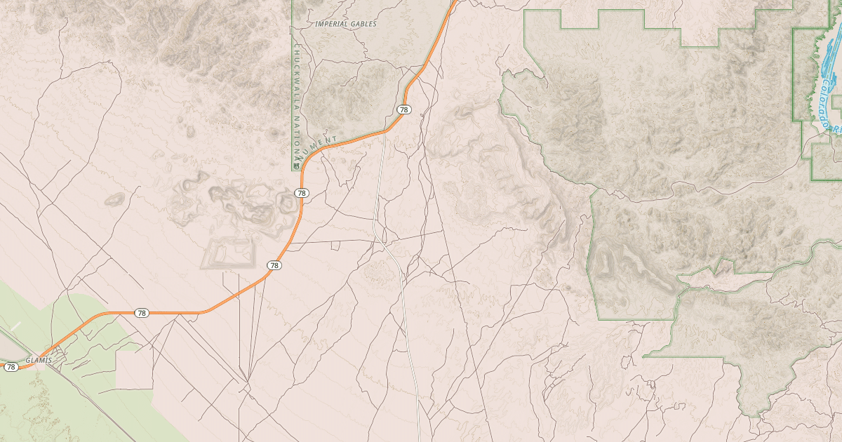 Map preview of BLM National GTLF Public Motorized Roads 55aa8111-9ace-4884-bf6c-2ad01e1cd71d
