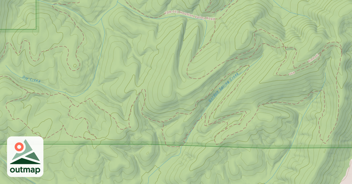Map of USFS Motor Vehicle Use Map Trails 17455