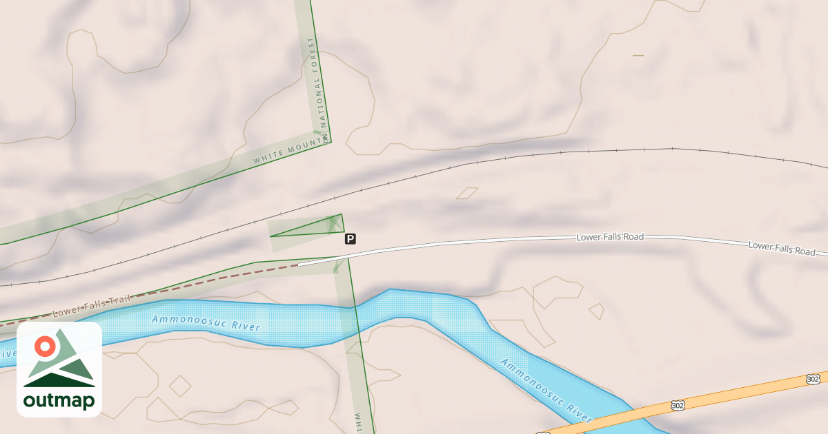 Map of Lower Falls Snomo