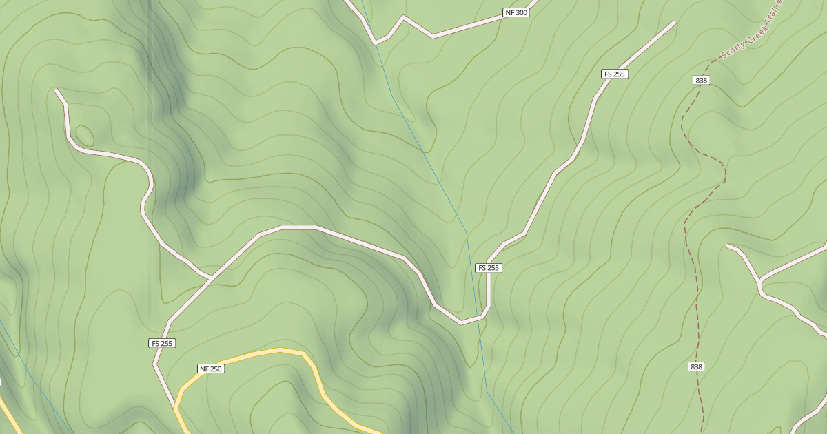 Map preview of USFS Motor Vehicle Use Map Roads {3247F36D-E6DB-4281-9492-EC11DF22E865}