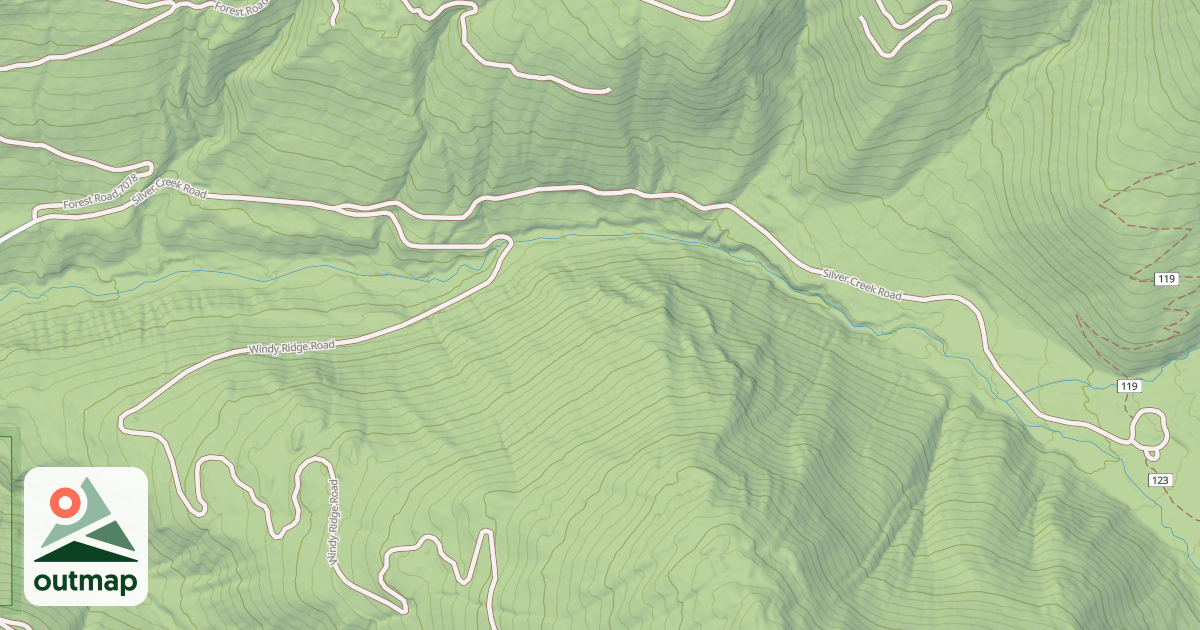 Map of SILVER CREEK