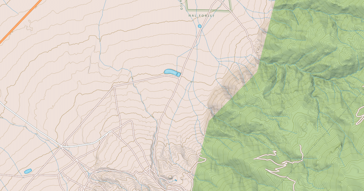 Map preview of USFS National Forest System Roads {7273F0E3-7D2F-4BB6-9842-03F917631AD0}
