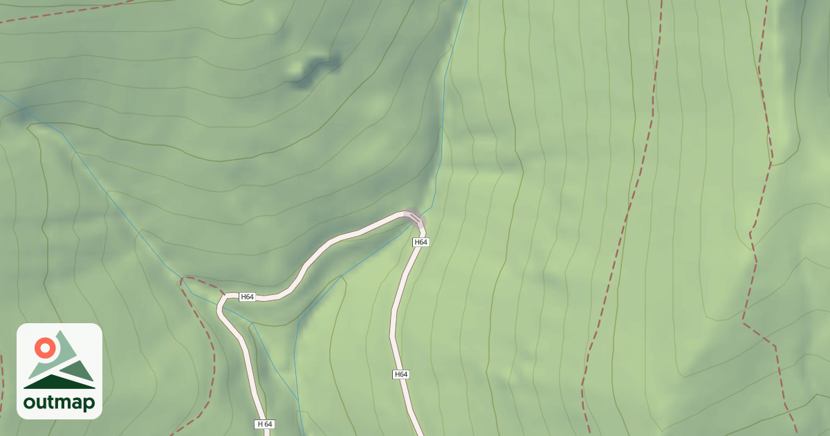 Map of Route Forestière du Porfait - H64