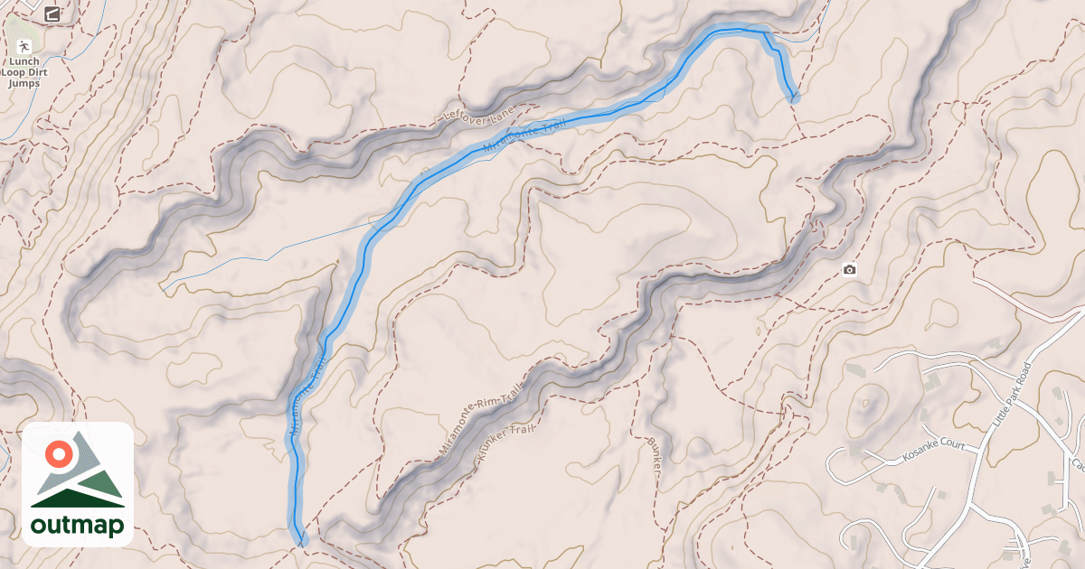 Map of Miramonte Trail