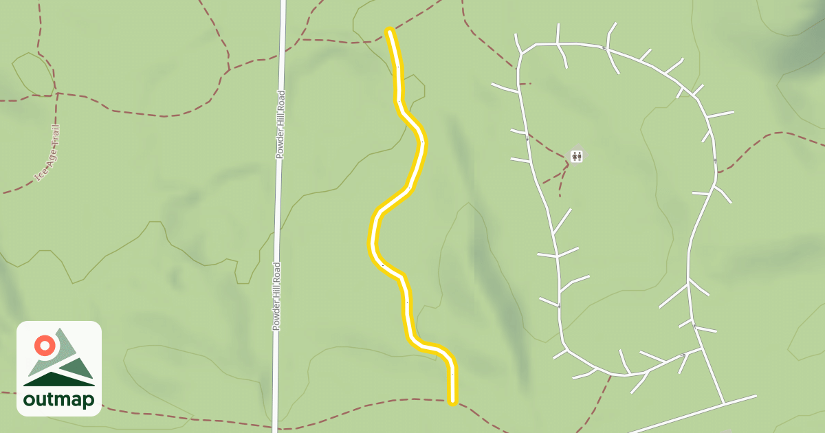 Map of Blue Ski Loop