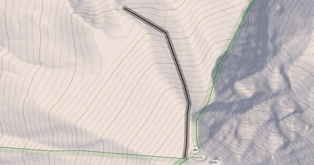 Map preview of North Summit Snowfield