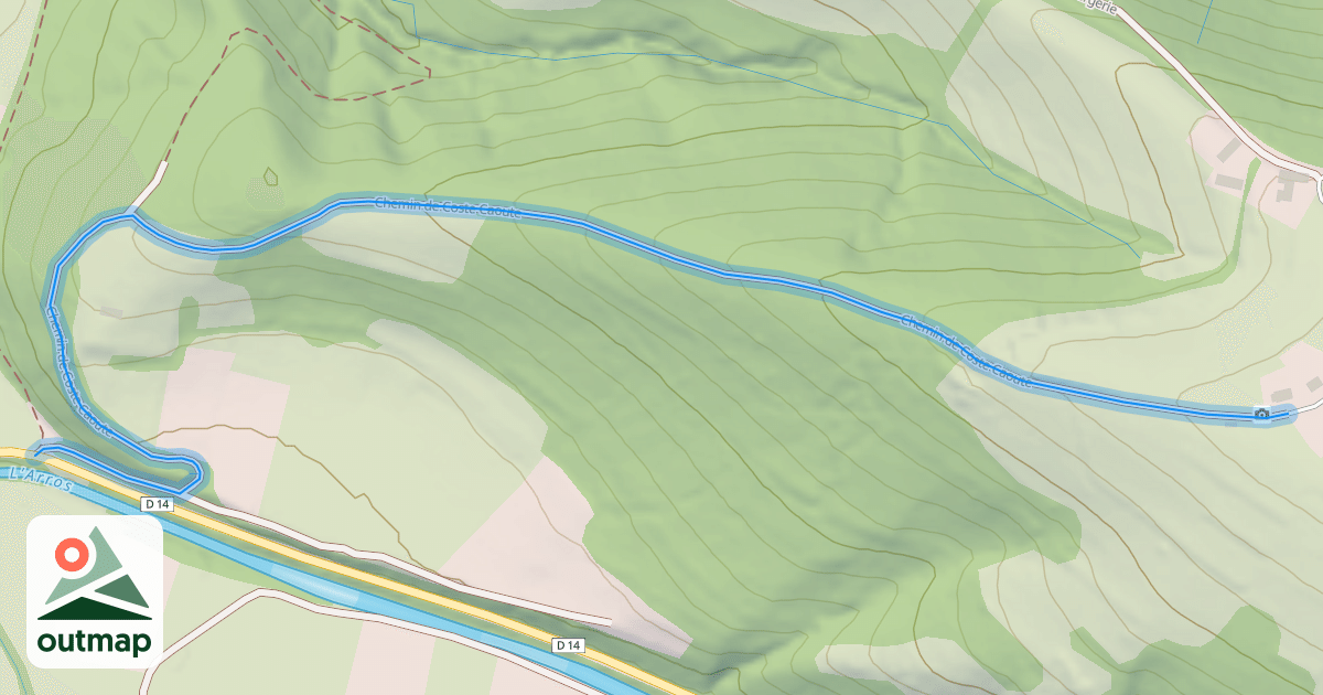 Map of Chemin de Coste Caoute