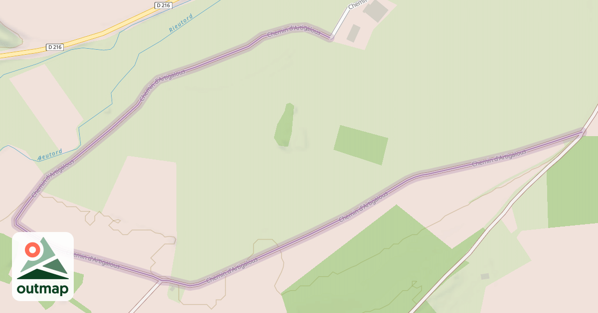 Map of Chemin d'Artigalous