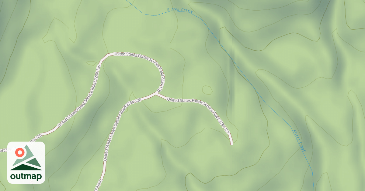 Map of USFS Motor Vehicle Use Map Roads {DF355538-E9C2-46B4-88A6-3B1A5F0B786F}