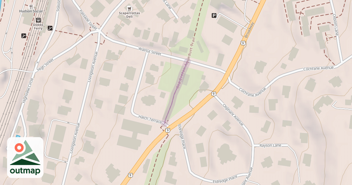 Map of Old Croton Aqueduct Trail