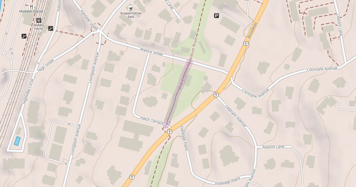 Map preview of Old Croton Aqueduct Trail