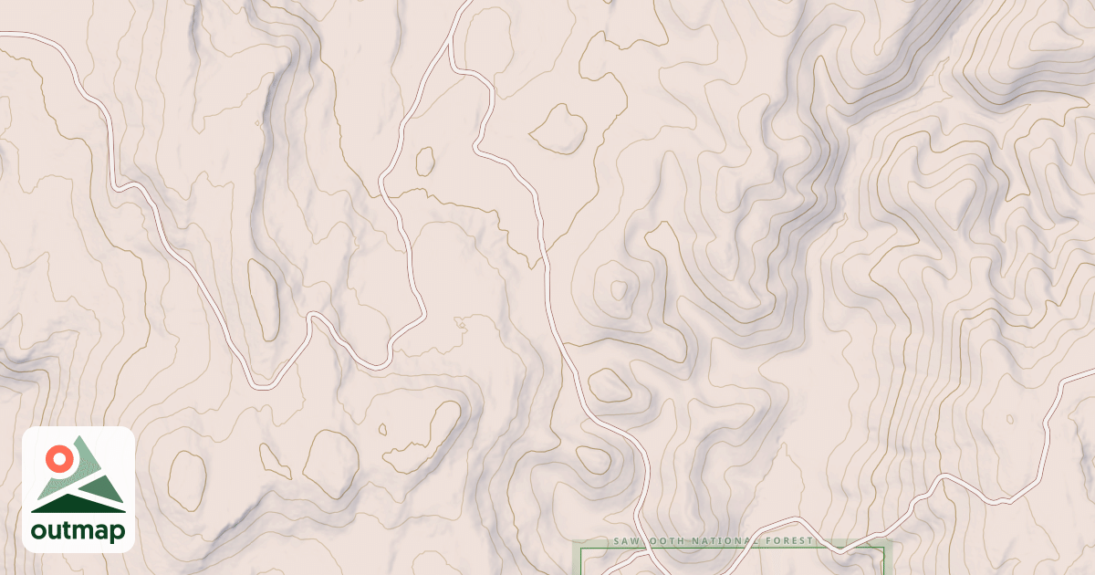 Map of S FORK SHOSHONE