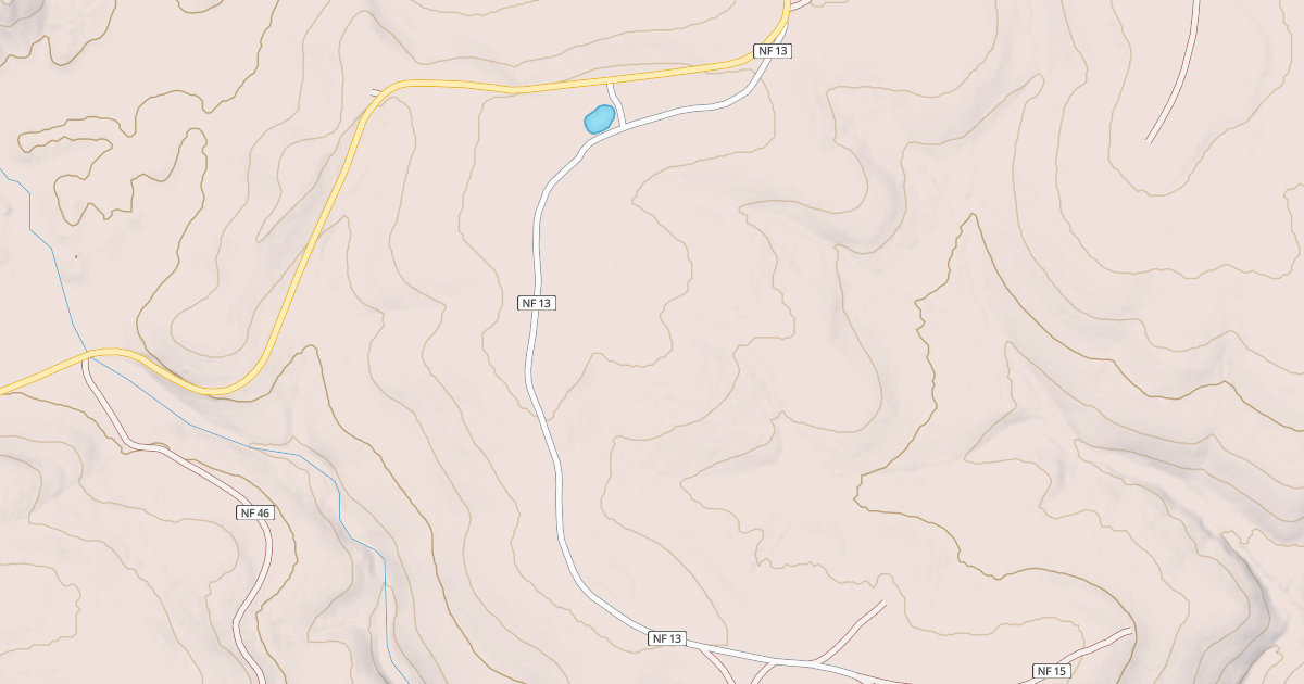 Map preview of USFS Motor Vehicle Use Map Roads {10A86008-DA44-451C-A03B-022690ACEF5D}
