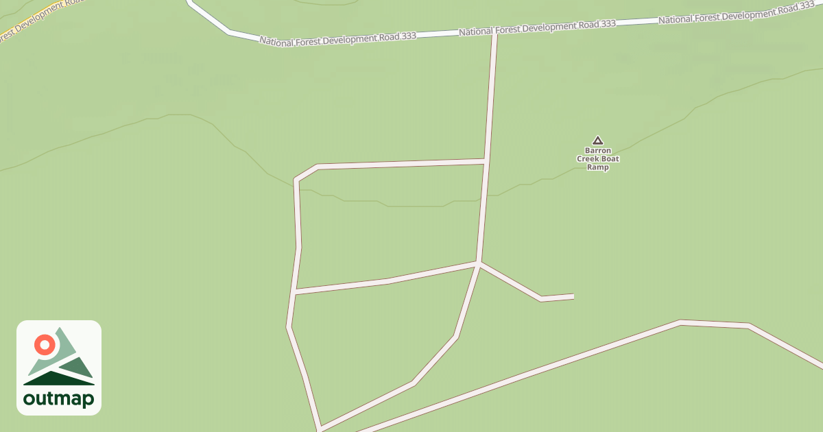 Map of BARRON CREEK ACCESS A