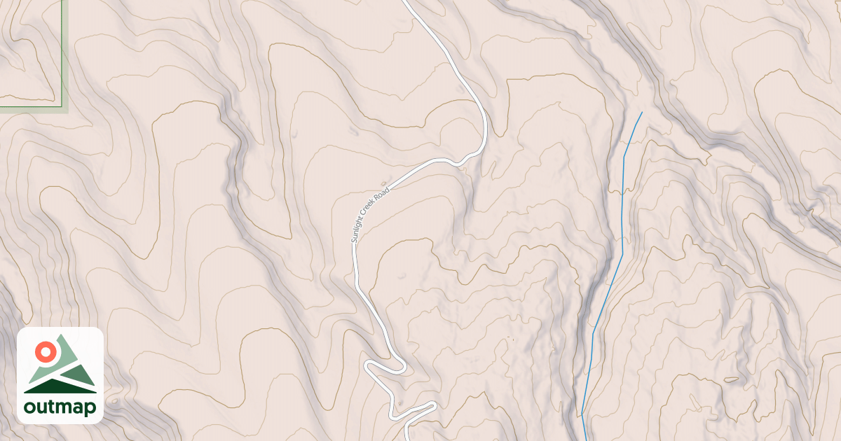 Map of SUNLIGHT CREEK