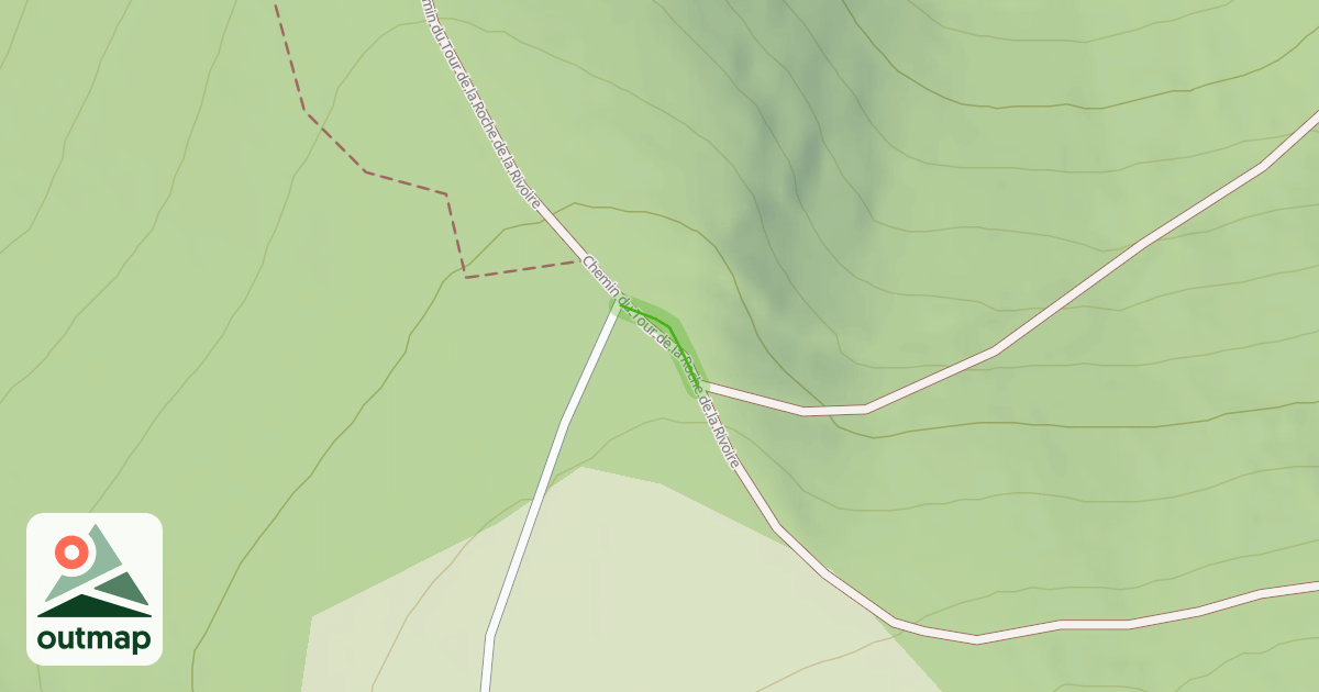 Map of Chemin du Tour de la Roche de la Rivoire