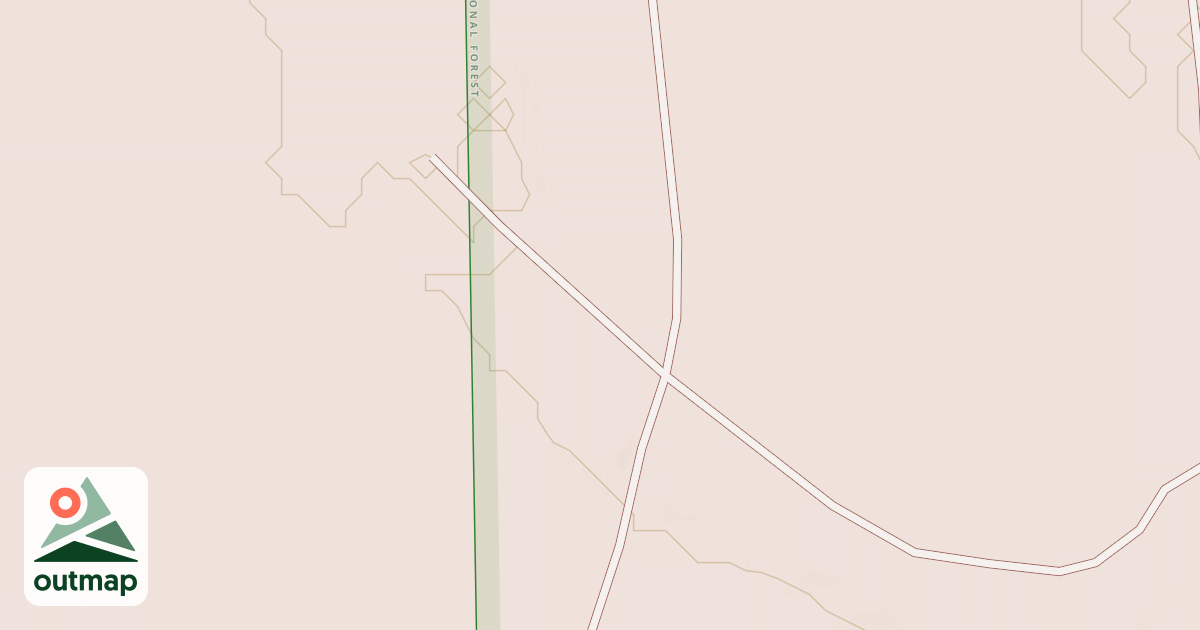 Map of BISHOP LAKE SPUR CA