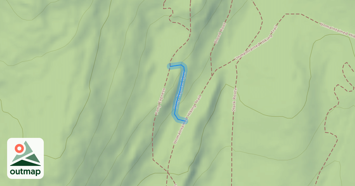 Map of Pony Express Spur