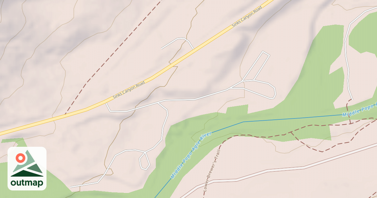 Map of MIDDLE FORK DAY USE