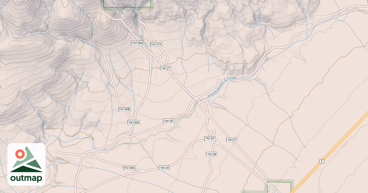 Map of USFS Motor Vehicle Use Map Roads {A54AC90E-FFC1-48E1-91CC-BD9FB39DBF23}