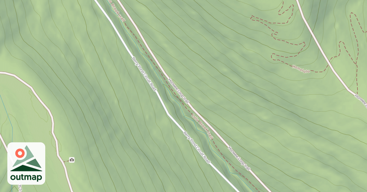 Map of Lulu Brook Trail