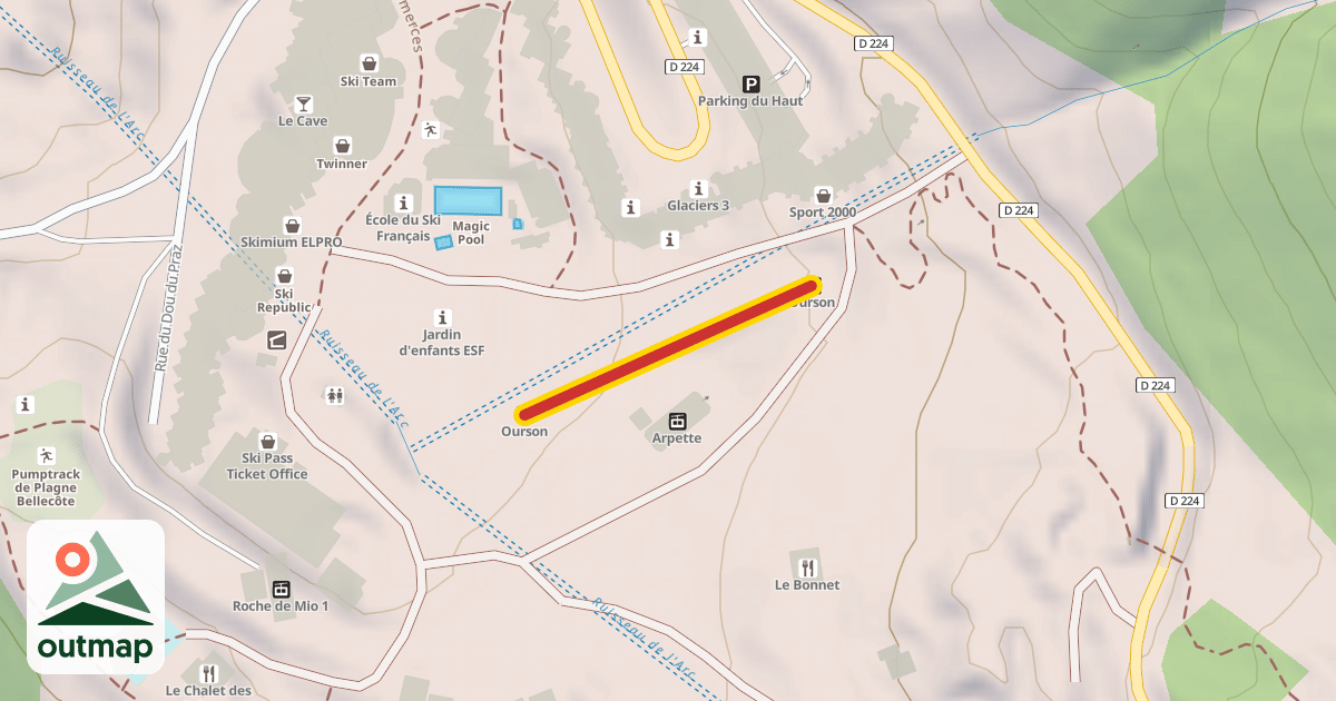 Map of Ourson