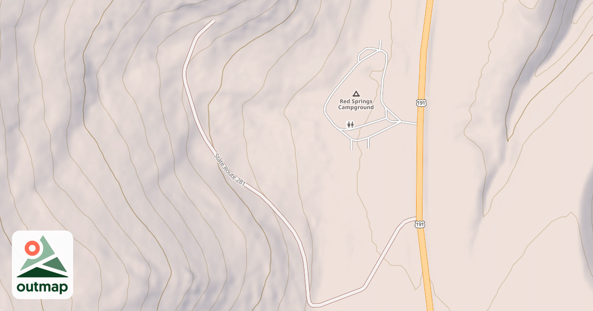 Map of RED SPRINGS WATER TANK