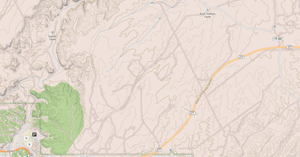 Map preview of OIL WELL DRAW