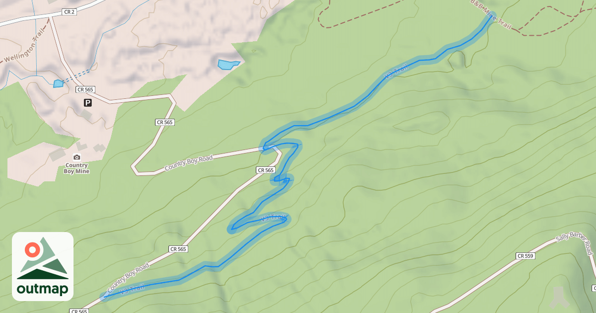 Map of V3 Trail