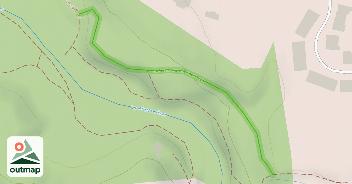 Map of LaPlatte Nature Park Trail