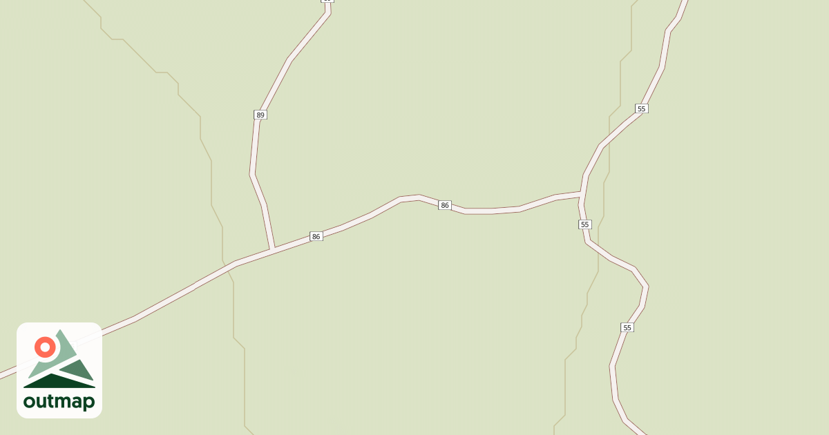 Map of Millican Plateau Tr 86