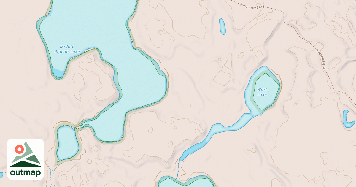 Map of FR 3142 SPUR A